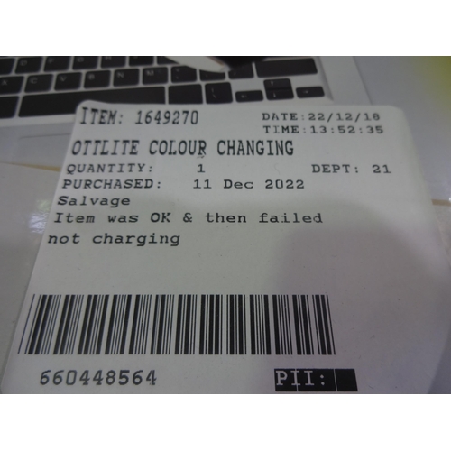 3326 - Ottlite Colour Changing LED Black desk lamp(282-594)  * This lot is subject to vat