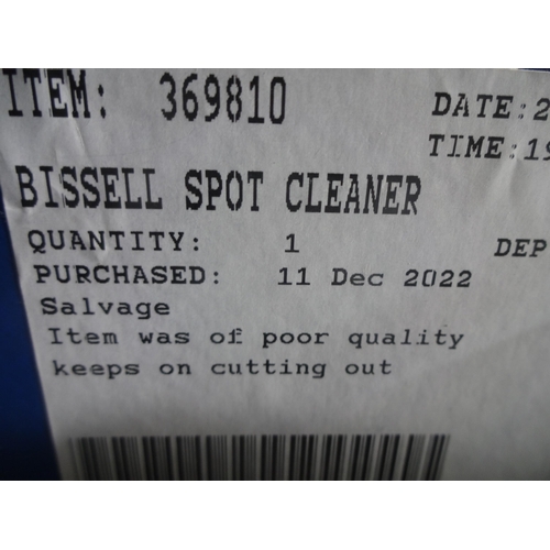 3335 - Bissell Spot Cleaner - model 36981    (282-575)  * This lot is subject to vat