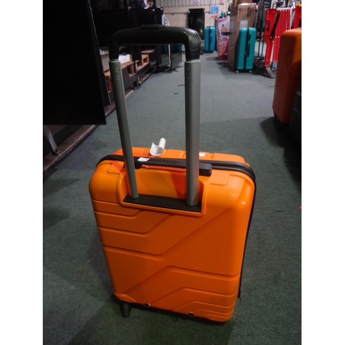 3357 - At Jetdriver Carryon Orange 55cm  4 wheel spinner hardside case (282-22)  * This lot is subject to v... 