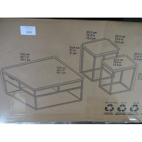 3364 - Joslin 3Pc Occasional Table Set, Original RRP £189.99 + vat (282-680)  * This lot is subject to vat