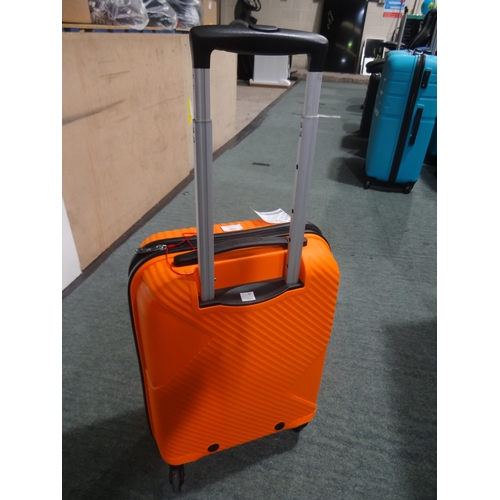 3366 - At Zakk Carry On Suitcase hardside spinner Orange Case (282-169)  * This lot is subject to vat