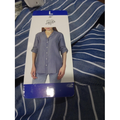 3391 - Box of women's casual tops and jumpers, mix of sizes/colours/styles * this lot is subject to VAT