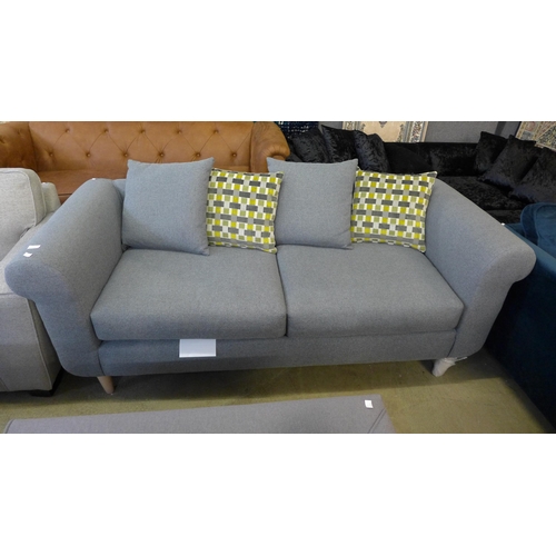 1593 - A pale blue upholstered 2.5 seater sofa