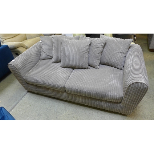 1644 - A mink jumbo cord two seater sofa