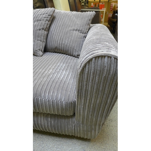 1644 - A mink jumbo cord two seater sofa