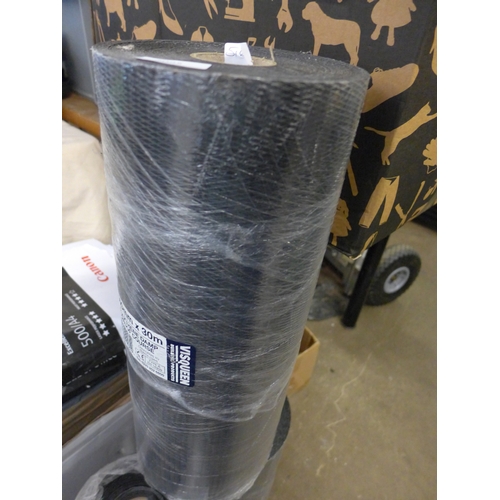 2095 - 4 Rolls Visqueen 450mm x 30mtr polythene damp proof course, sealed