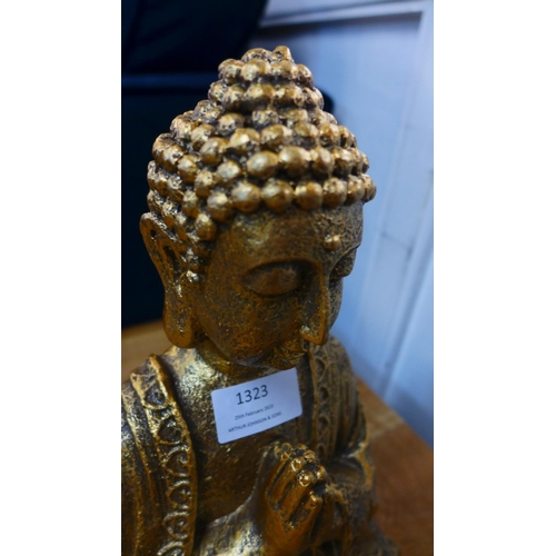 1323 - An ornamental praying Buddha  - H 31cms (61287108)