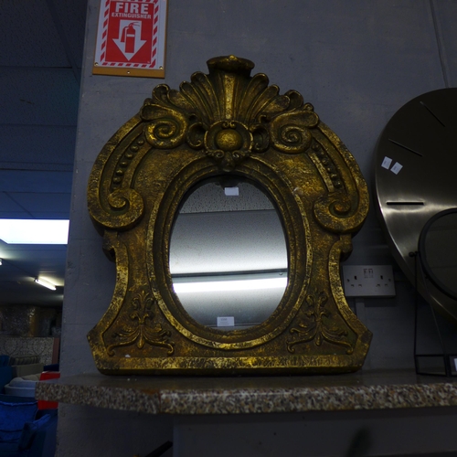 1550 - A gold architectural style mirror