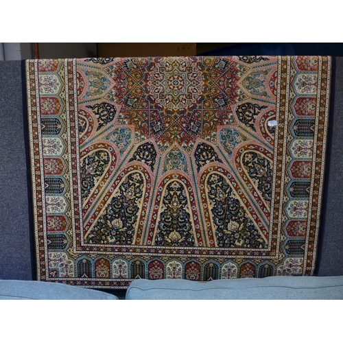 1572 - A blue ground Royal Palace rug, central medallion design, 170cm x 120cm