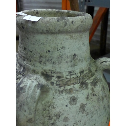 2439 - Approx 80cm stone urn