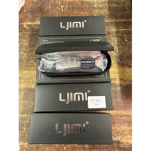 2071 - 5 Pairs of Ljimi photochromic designer sunglasses - unused