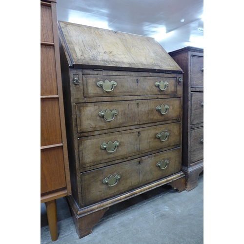 118 - A George I style walnut bureau