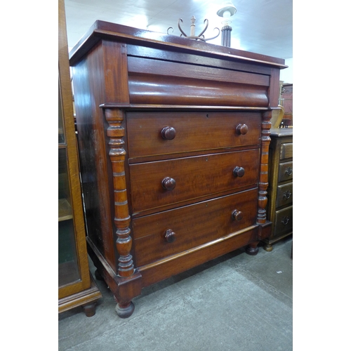 126 - A Victorian Scottish mahogany chest of drawers