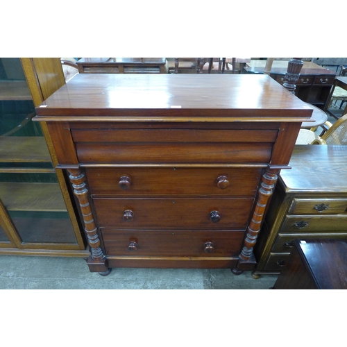 126 - A Victorian Scottish mahogany chest of drawers