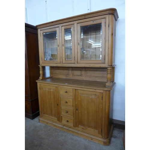 135 - A Dutch pine kitchen dresser