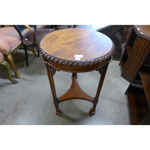 155 - A Chippendale style mahogany circular occasional table