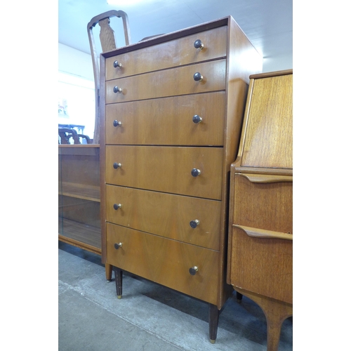 18 - A G-Plan walnut chest of drawers