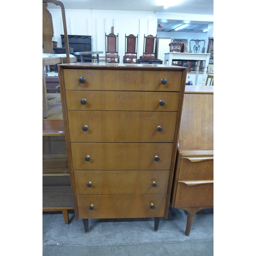 18 - A G-Plan walnut chest of drawers