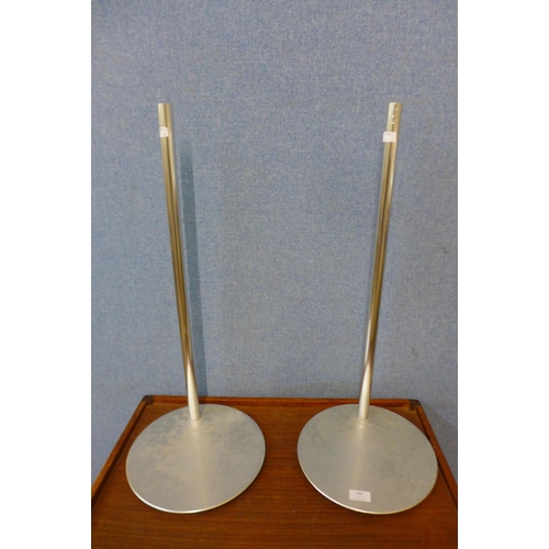 303 - A pair of Bang & Olufsen chrome speaker stands