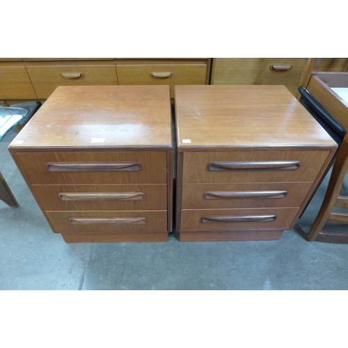 31 - A pair of G-Plan Fresco teak bedside chests