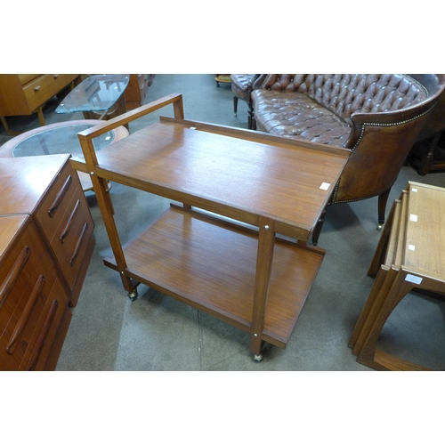 32 - A teak cocktail trolley