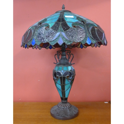 328 - A Tiffany style table lamp