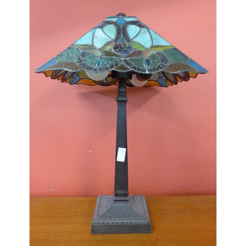 329 - A Tiffany style table lamp