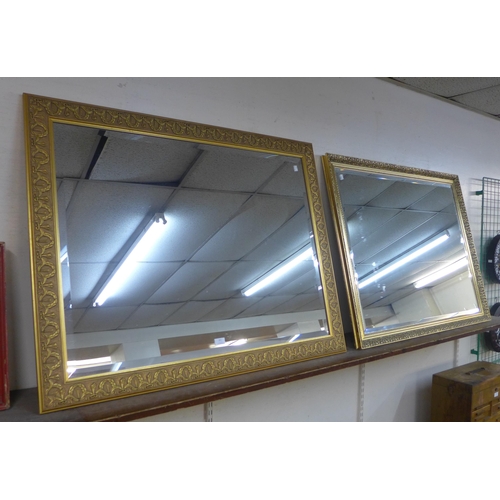 341 - Two large gilt framed mirrors