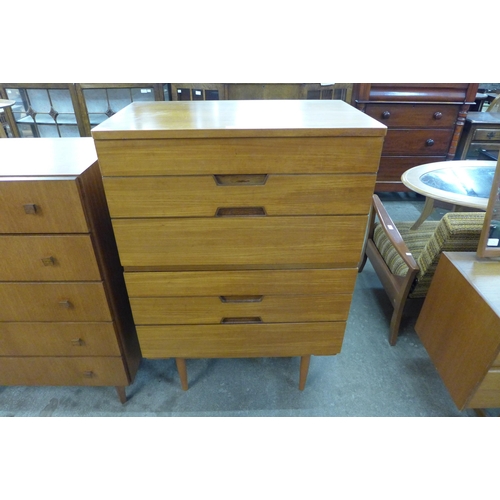 36 - A Uniflex teak chest of drawers