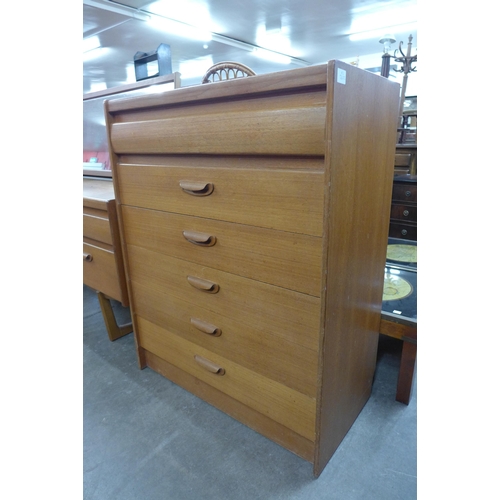 37 - A William Lawrence teak chest of drawers and dressing table