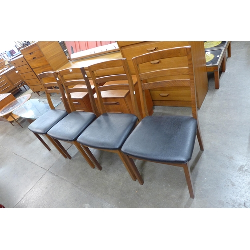 39 - A set of four Nathan teak dining chairs