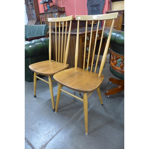 41 - A pair of Ercol Blonde elm and beech 684 model chairs