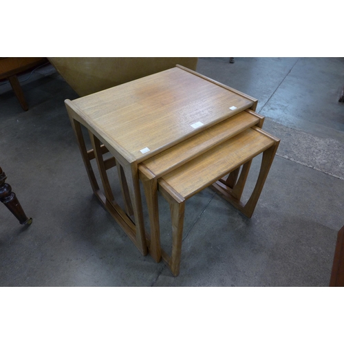 5 - A G-Plan Quadrille teak nest of tables