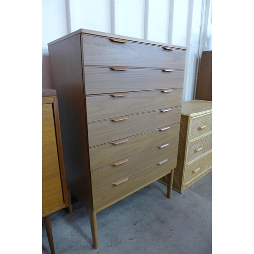 84 - A Europa teak chest of drawers