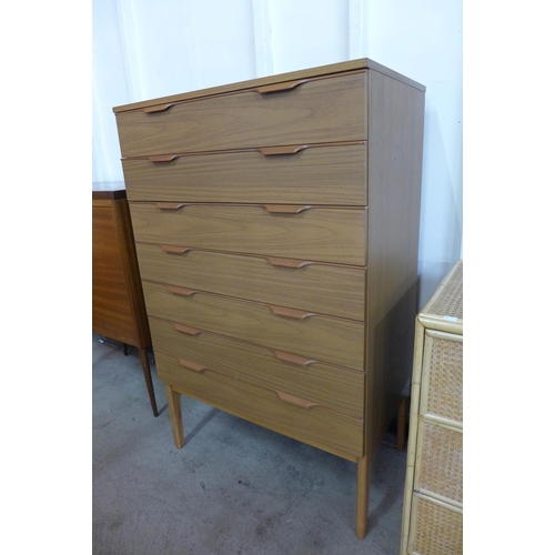 84 - A Europa teak chest of drawers