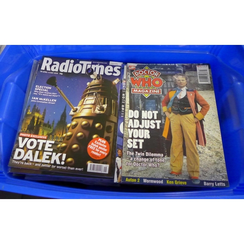 1182 - Dr Who, Radio Times, TV Times magazines, etc. **PLEASE NOTE THIS LOT IS NOT ELIGIBLE FOR POSTING AND... 