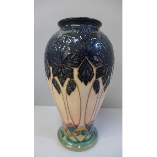 609 - A Moorcroft vase, Cluny pattern, designed by Sally Tuffin, 26cm