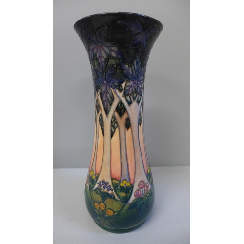 610 - A Moorcroft vase, Cluny pattern, designed by Sally Tuffin, 31cm