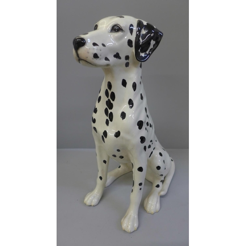 615 - A Beswick fireside dalmatian, 36cm