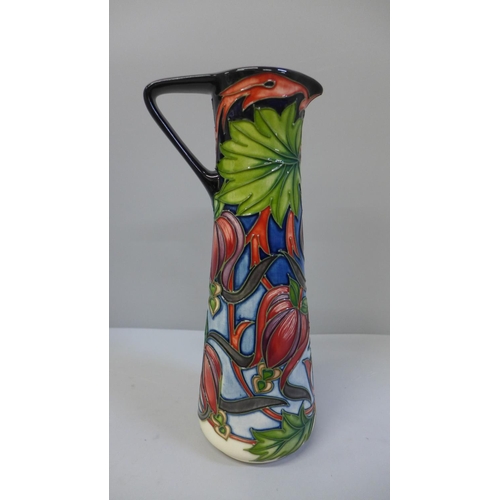 618 - A Moorcroft tall jug, 2003, 24.5cm, boxed