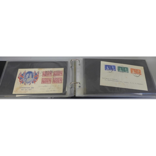 626 - Stamps:- album of KGVI commonwealth first day covers, (44)