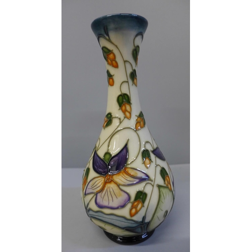 642 - A Moorcroft Sweet Thief vase, 17cm