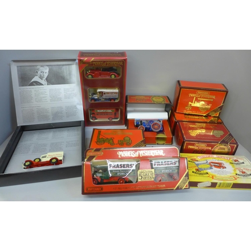 692 - Seven Matchbox Models of Yesteryear including limited editions and a Matchbox Series Commemorative p... 