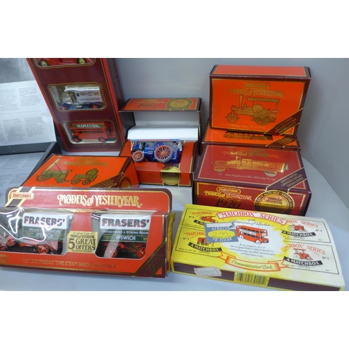 692 - Seven Matchbox Models of Yesteryear including limited editions and a Matchbox Series Commemorative p... 