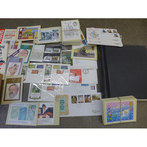 697 - Stamps:- box of GB stamps, covers, etc.