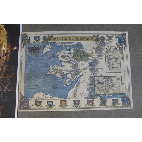 769 - Two Games Workshop original art posters; Blind and Civilised Lands of the Old World {both A2 size)