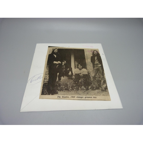 867 - A The Beatles original proof photograph, 1969, dated 1982