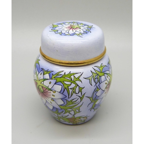 876 - A Moorcroft miniature ginger jar