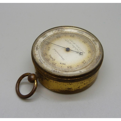 914 - A pocket barometer in original case