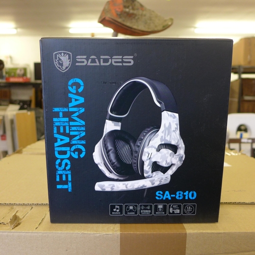 2477 - Box of 18 Sades unused sealed headsets